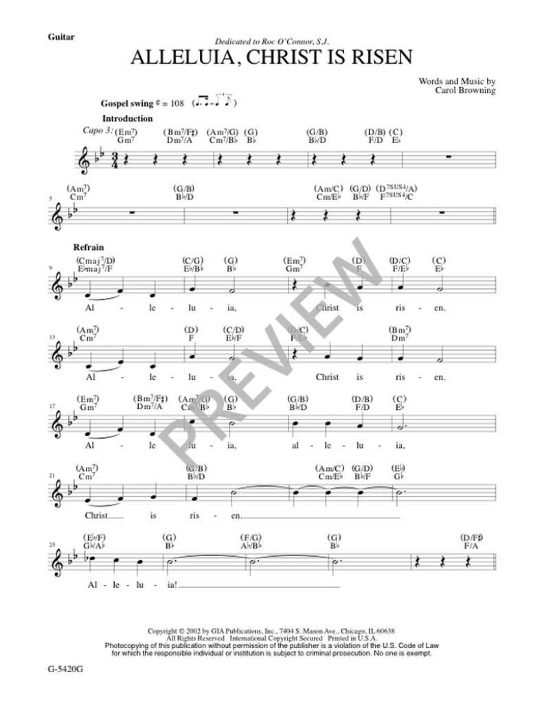 Alleluia, Christ Is Risen - Guitar Edition